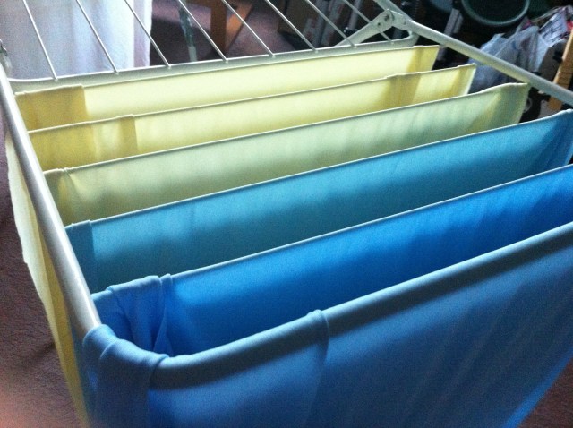 Dying Fabric Rainbow